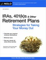IRAs, 401s and Other Retirement Plans by Twila Slesnick (Book)
